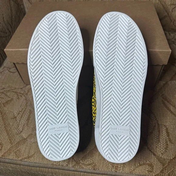 Saint Laurent Yellow Canvas Sneakers Size EU 40 Made in‎ Italy - Picture 7 of 8